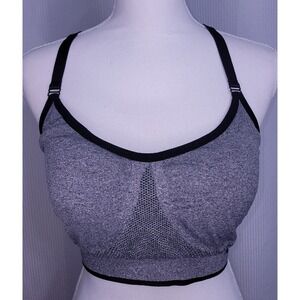 Puma XL Padded Gray Wireless Racerback Sports Bra